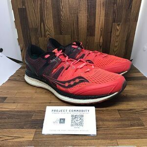 Saucony Womens Liberty ISO S10410-2 Red Black Running Shoes Sneakers Size 11